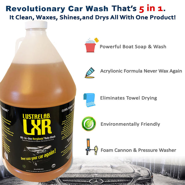 Lustrelab®LXR All-In-One Acrylionic Auto Car Wash and Wax