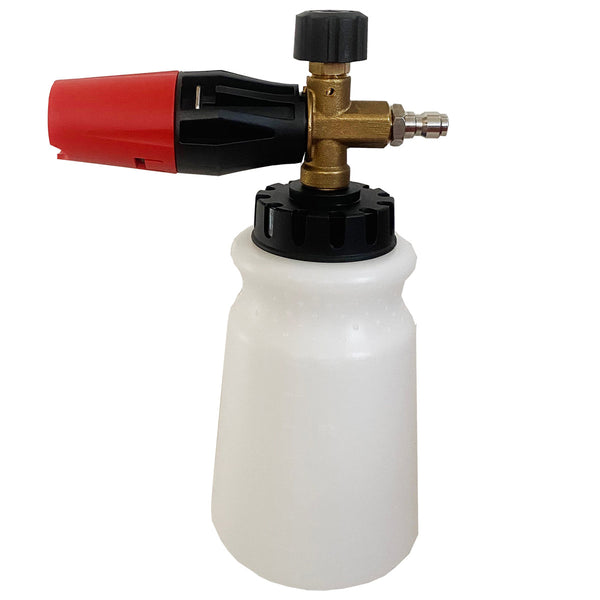 Easy way to wash a car. 8 pattern hose spray nozzle with soap dispenser. NO  BUCKETS NEEDED!! 